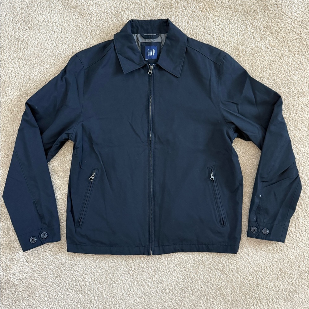 GAP Men’s Full Zip-Up Black Jacket